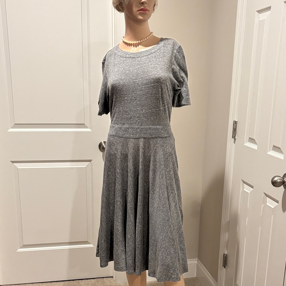 Gray Short Sleeve Dress